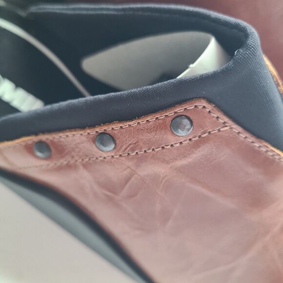 Romika Mokassetta‎ Shoes Women's Size 41 Leather Brown Studded Mules NEW - Picture 3 of 7